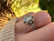 Load image into Gallery viewer, Edwardian Platinum Diamond Engagement Ring - 1.23ctw