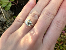 Load image into Gallery viewer, -RESERVED- 1.85CTW OLD CUT DIAMOND ENGAGEMENT RING IN 18KT WHITE GOLD

