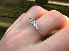 Load image into Gallery viewer, Early Art Deco 1.10ct Five-Stone Diamond Band in 18kt White Gold & Platinum