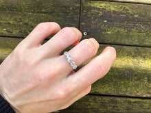 Load image into Gallery viewer, Early Art Deco 1.10ct Five-Stone Diamond Band in 18kt White Gold & Platinum