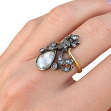 Load image into Gallery viewer, Antique c.1900 Tiara Rose-Cut Diamond Ring
