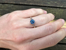 Load image into Gallery viewer, GIA Certified Antique Unheated Sapphire & Diamond Ring