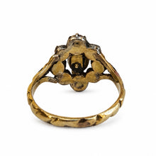 Load image into Gallery viewer, Antique Georgian Rose Cut Diamond Cluster Ring