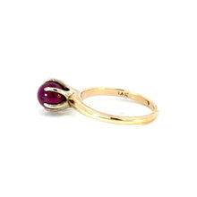 Load image into Gallery viewer, Art Deco 2.50ct Rhodolite Garnet Solitaire Ring - 14K Yellow Gold