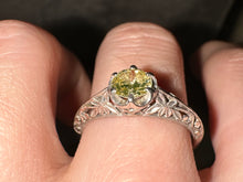 Load image into Gallery viewer, Edwardian Platinum Diamond Ring – 0.50ct with Warm Glow
