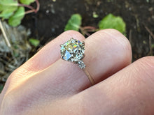 Load image into Gallery viewer, -RESERVED- 1.85CTW OLD CUT DIAMOND ENGAGEMENT RING IN 18KT WHITE GOLD
