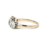 Load image into Gallery viewer, Stunning Old Cut Diamond Trilogy Ring - 18K White Gold