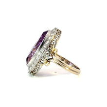 Load image into Gallery viewer, Grand Amethyst & Diamond Cocktail Ring - 5.70ct