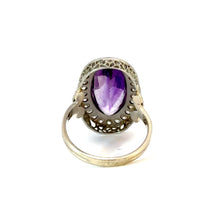 Load image into Gallery viewer, Grand Amethyst & Diamond Cocktail Ring - 5.70ct
