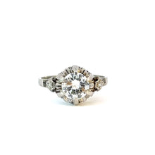 Load image into Gallery viewer, Edwardian Platinum Diamond Engagement Ring - 1.23ctw