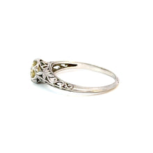 Load image into Gallery viewer, Edwardian Platinum Diamond Ring – 0.50ct with Warm Glow