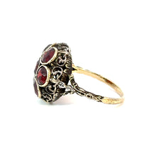 Load image into Gallery viewer, Antique Garnet Dome Ring in 18kt Gold & Silver