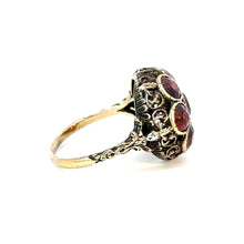 Load image into Gallery viewer, Antique Garnet Dome Ring in 18kt Gold & Silver