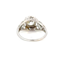 Load image into Gallery viewer, -Reserved- 1.50ct Old Cushion Cut Diamond Ring – Bold Bezel in 18kt White Gold