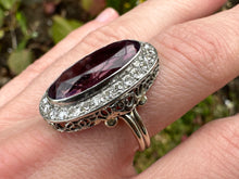 Load image into Gallery viewer, Grand Amethyst & Diamond Cocktail Ring - 5.70ct