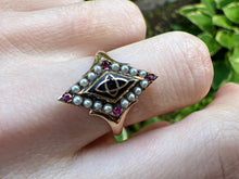 Load image into Gallery viewer, Antique Fraternity Conversion Ring in 14K Yellow Gold