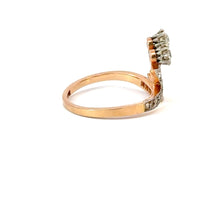 Load image into Gallery viewer, ART NOUVEAU FLORAL DIAMOND RING IN 18KT YELLOW GOLD AND PLATINUM
