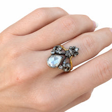 Load image into Gallery viewer, Antique c.1900 Tiara Rose-Cut Diamond Ring
