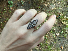 Load image into Gallery viewer, ANTIQUE DIAMOND NAVETTE RING
