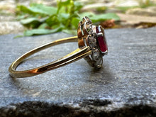 Load image into Gallery viewer, -RESERVED- EDWARDIAN RUBY AND DIAMOND RING
