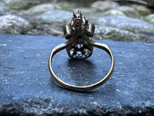 Load image into Gallery viewer, ANTIQUE ROSECUT DIAMOND AND PEARL TIARA RING
