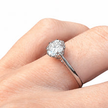 Load image into Gallery viewer, Art Deco Diamond Solitaire Platinum Ring
