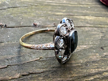 Load image into Gallery viewer, ANTIQUE SAPPHIRE AND DIAMOND RING
