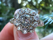 Load image into Gallery viewer, VICTORIAN DIAMOND CLUSTER RING
