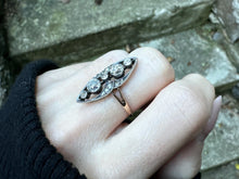 Load image into Gallery viewer, ANTIQUE DIAMOND NAVETTE RING
