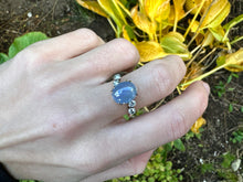 Load image into Gallery viewer, ANTIQUE STAR SAPPHIRE AND DIAMOND RING
