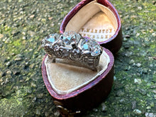 Load image into Gallery viewer, IMPRESSIVE EDWARDIAN 5.61CTW DIAMOND TRILOGY RING IN PLATINUM
