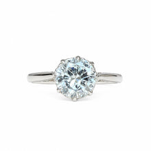 Load image into Gallery viewer, Art Deco Diamond Solitaire Platinum Ring
