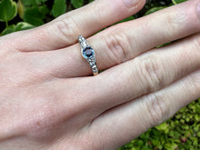 Load image into Gallery viewer, SAPPHIRE AND OLD CUT DIAMOND BAND IN 18KT YELLOW GOLD AND PLATINUM
