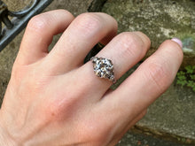 Load image into Gallery viewer, -RESERVED- ANTIQUE PLATINUM 1.23CTW DIAMOND ENGAGEMENT RING
