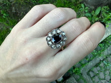 Load image into Gallery viewer, ANTIQUE SAPPHIRE AND DIAMOND RING
