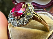 Load image into Gallery viewer, -RESERVED- EDWARDIAN RUBY AND DIAMOND RING
