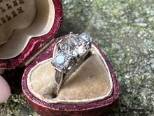 Load image into Gallery viewer, VINTAGE 2CTW OLD CUT DIAMOND TRILOGY RING
