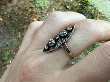 Load image into Gallery viewer, ANTIQUE DIAMOND NAVETTE RING
