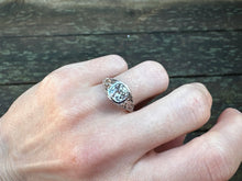 Load image into Gallery viewer, 1.50ct Old Cushion Cut Diamond Ring – Bold Bezel in 18kt White Gold

