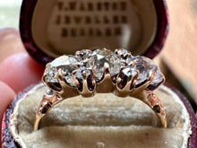 Load image into Gallery viewer, -RESERVED- VICTORIAN TRILOGY RING WITH DIAMOND ACCENTS
