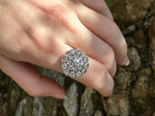 Load image into Gallery viewer, VINTAGE CLUSTER DIAMOND RING 2.5CTW
