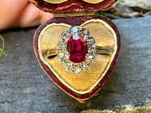 Load image into Gallery viewer, -RESERVED- EDWARDIAN RUBY AND DIAMOND RING
