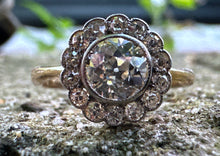 Load image into Gallery viewer, EDWARDIAN DIAMOND ROSETTE RING
