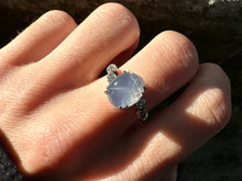 Load image into Gallery viewer, ANTIQUE STAR SAPPHIRE AND DIAMOND RING
