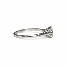 Load image into Gallery viewer, Art Deco Diamond Solitaire Platinum Ring
