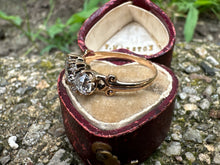 Load image into Gallery viewer, -RESERVED- VICTORIAN TRILOGY RING WITH DIAMOND ACCENTS
