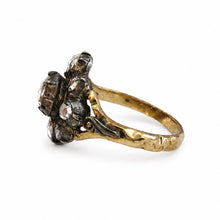 Load image into Gallery viewer, Antique Georgian Rose Cut Diamond Cluster Ring
