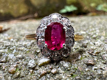 Load image into Gallery viewer, -RESERVED- EDWARDIAN RUBY AND DIAMOND RING
