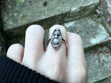 Load image into Gallery viewer, ANTIQUE DIAMOND NAVETTE RING
