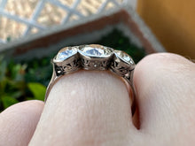 Load image into Gallery viewer, EDWARDIAN DIAMOND TRILOGY RING IN PLATINUM
